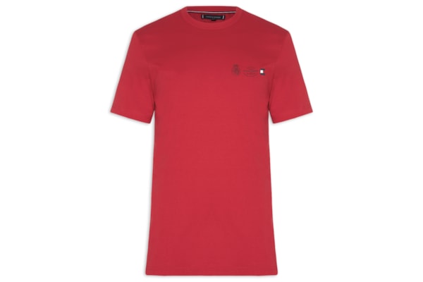 Camiseta Masculina Regular Fit Crest Out - Vermelho