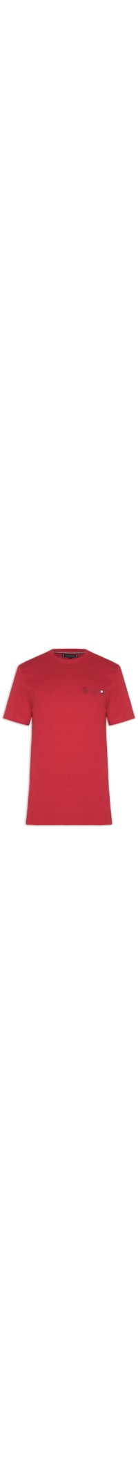 Camiseta Masculina Regular Fit Crest Out - Vermelho