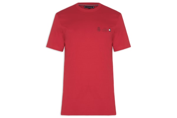 Camiseta Masculina Regular Fit Crest Out - Vermelho