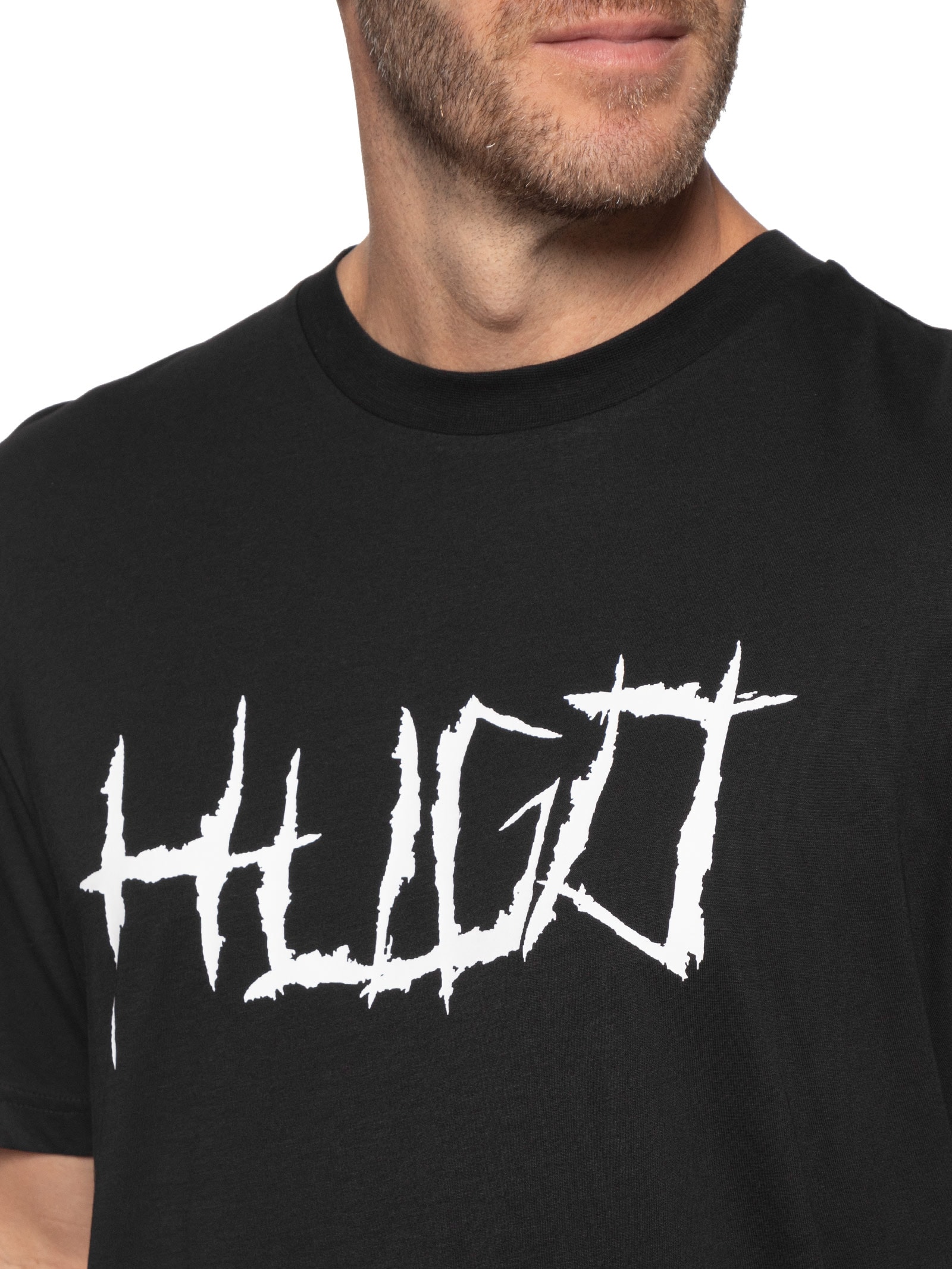 Camiseta Masculina Regular Fit Crew Neck Namerix Preto Hugo