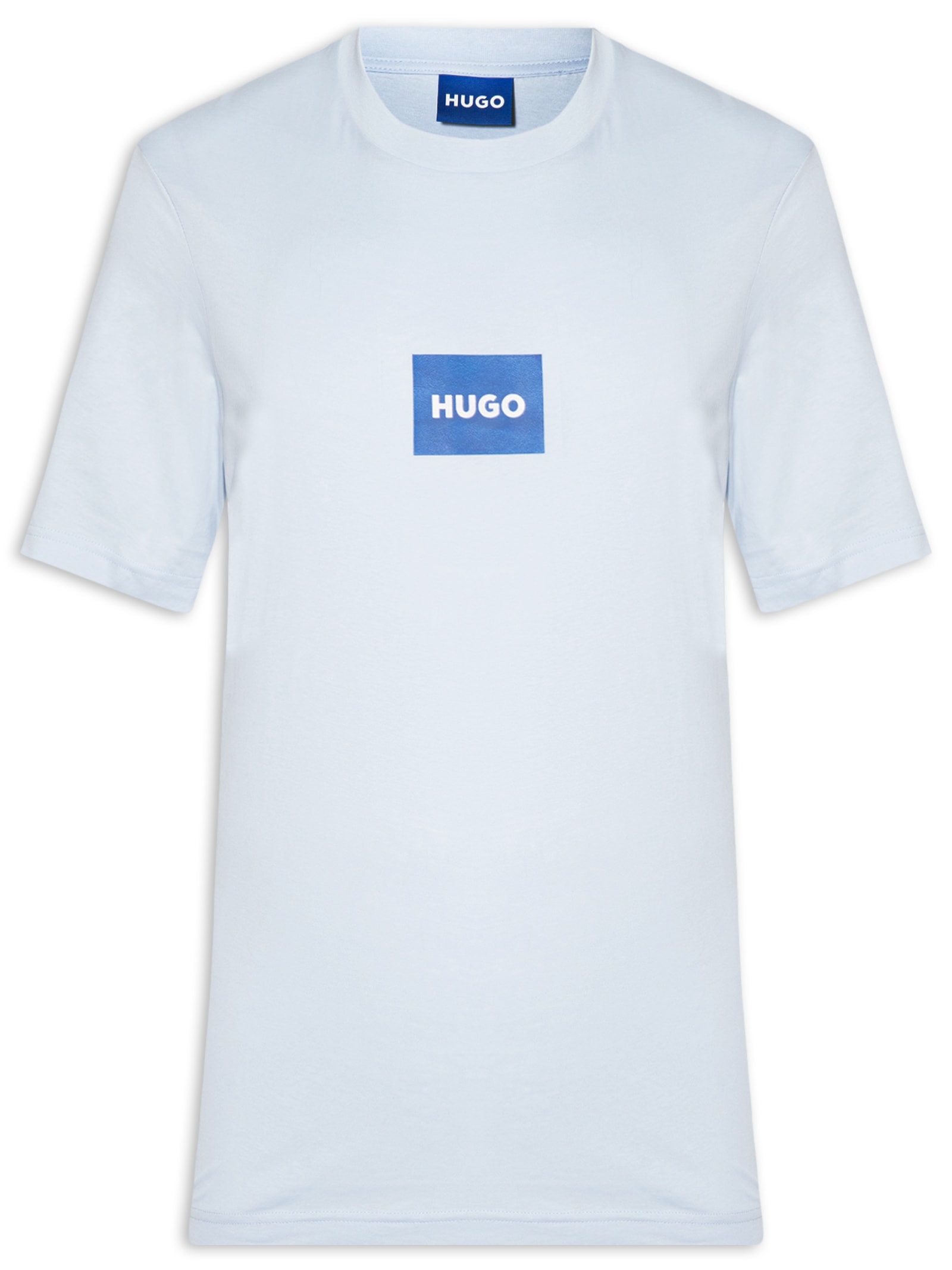 Camiseta Masculina Regular Fit Crew Neck Nayonix Azul Hugo