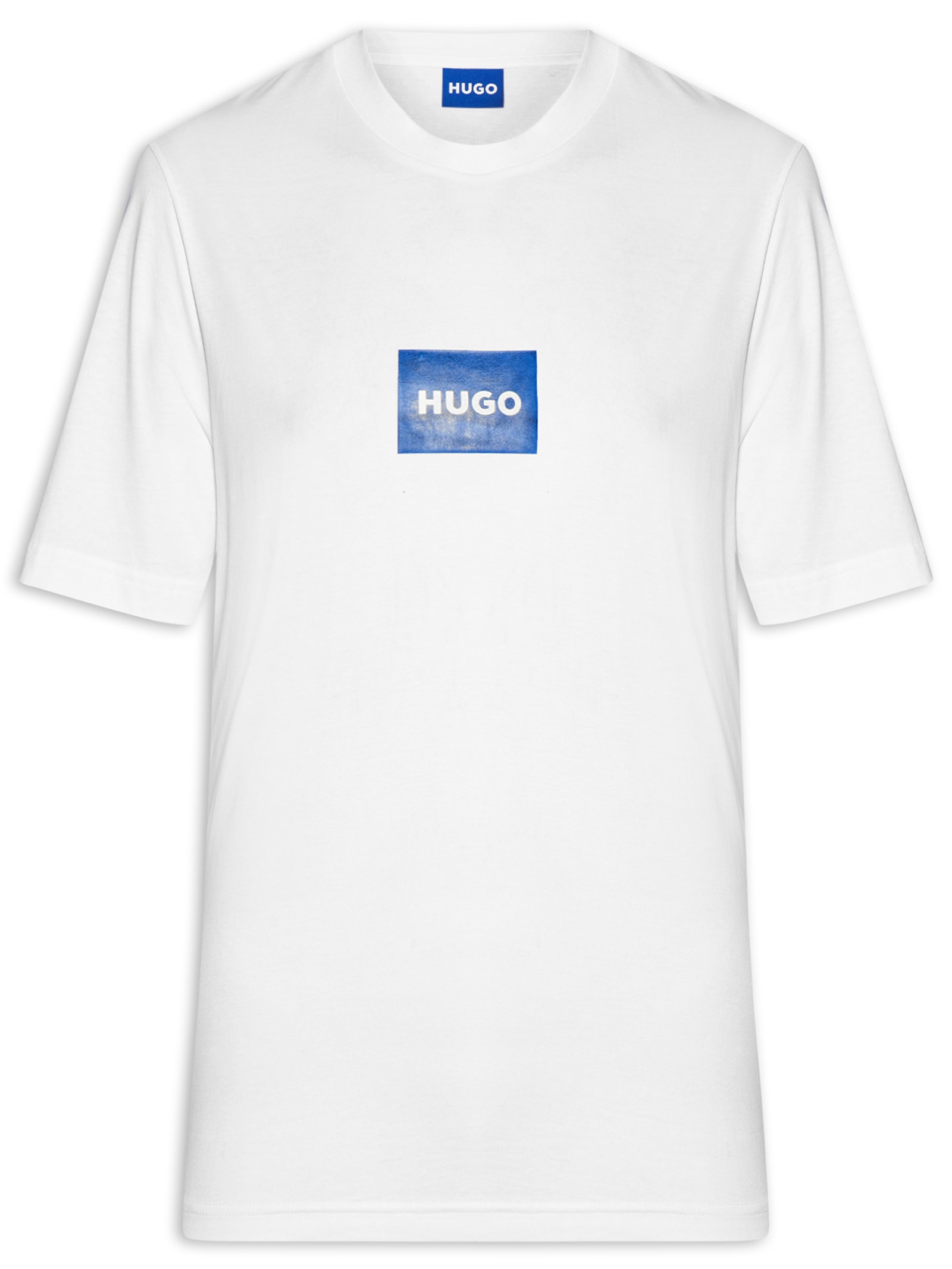 Camiseta Masculina Regular Fit Crew Neck Nayonix Branco Hugo
