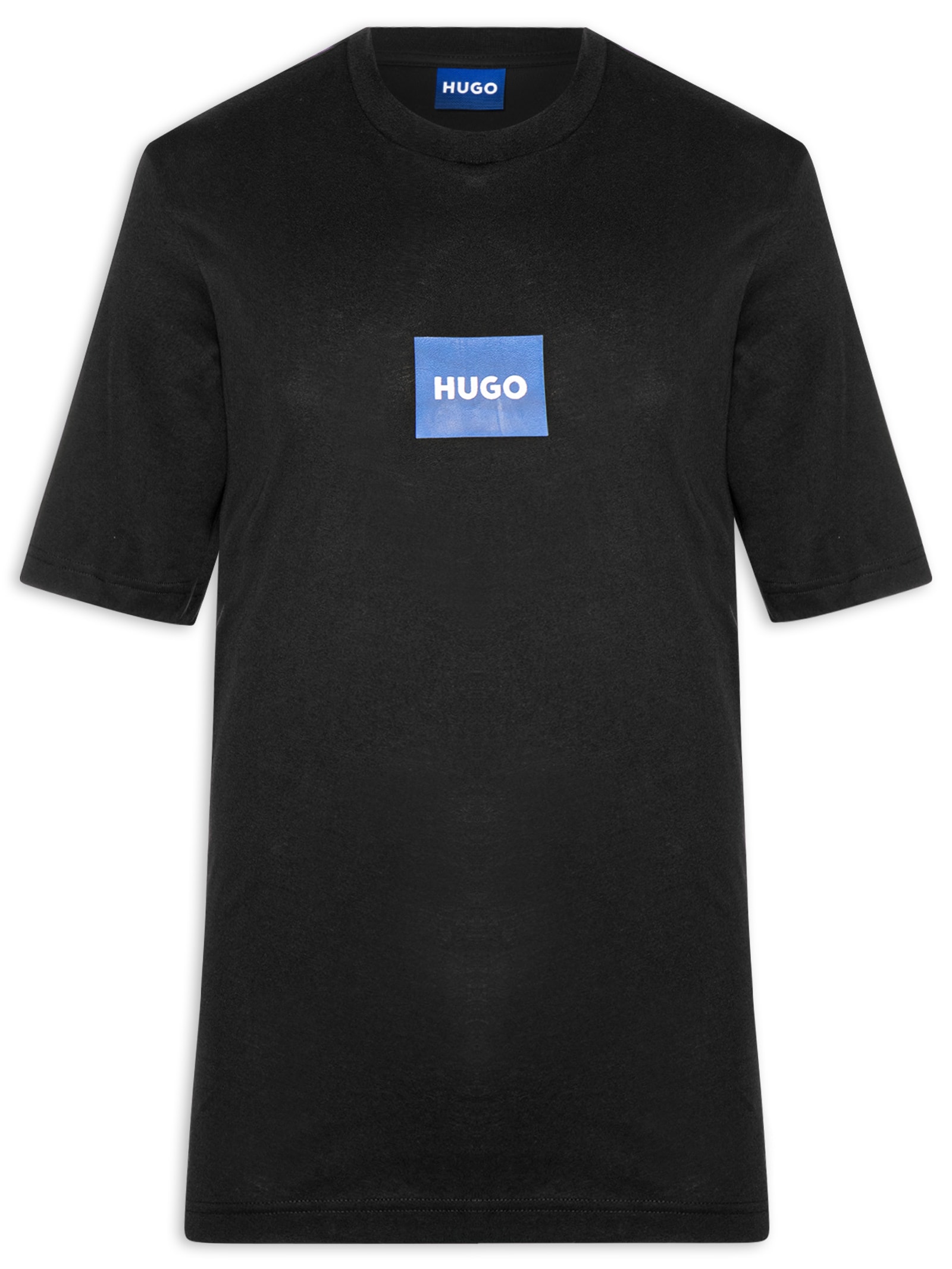 Camiseta Masculina Regular Fit Crew Neck Nayonix Preto Hugo