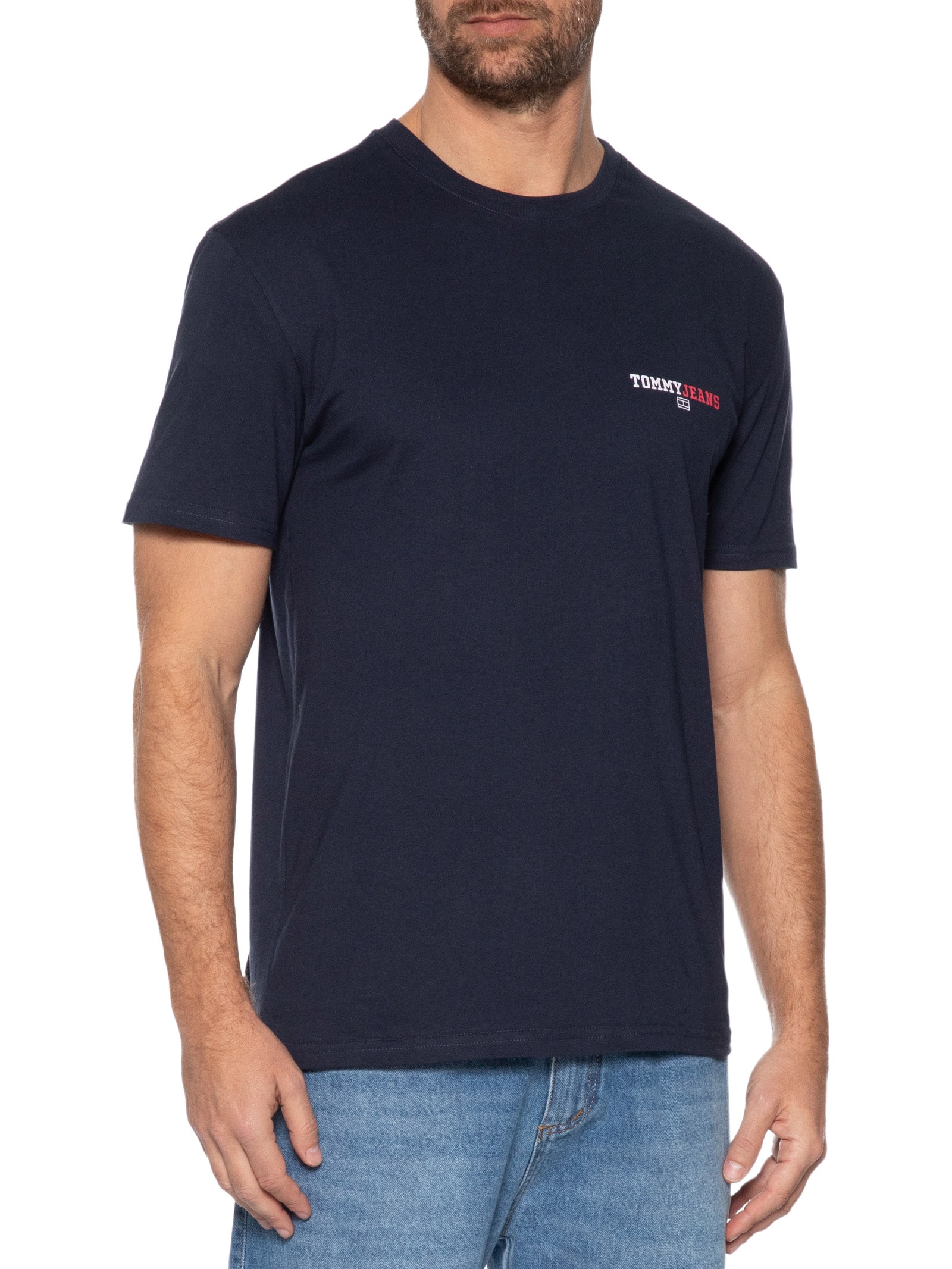 Camiseta Masculina Regular Fit Dna Grafhic Azul Tommy Jeans