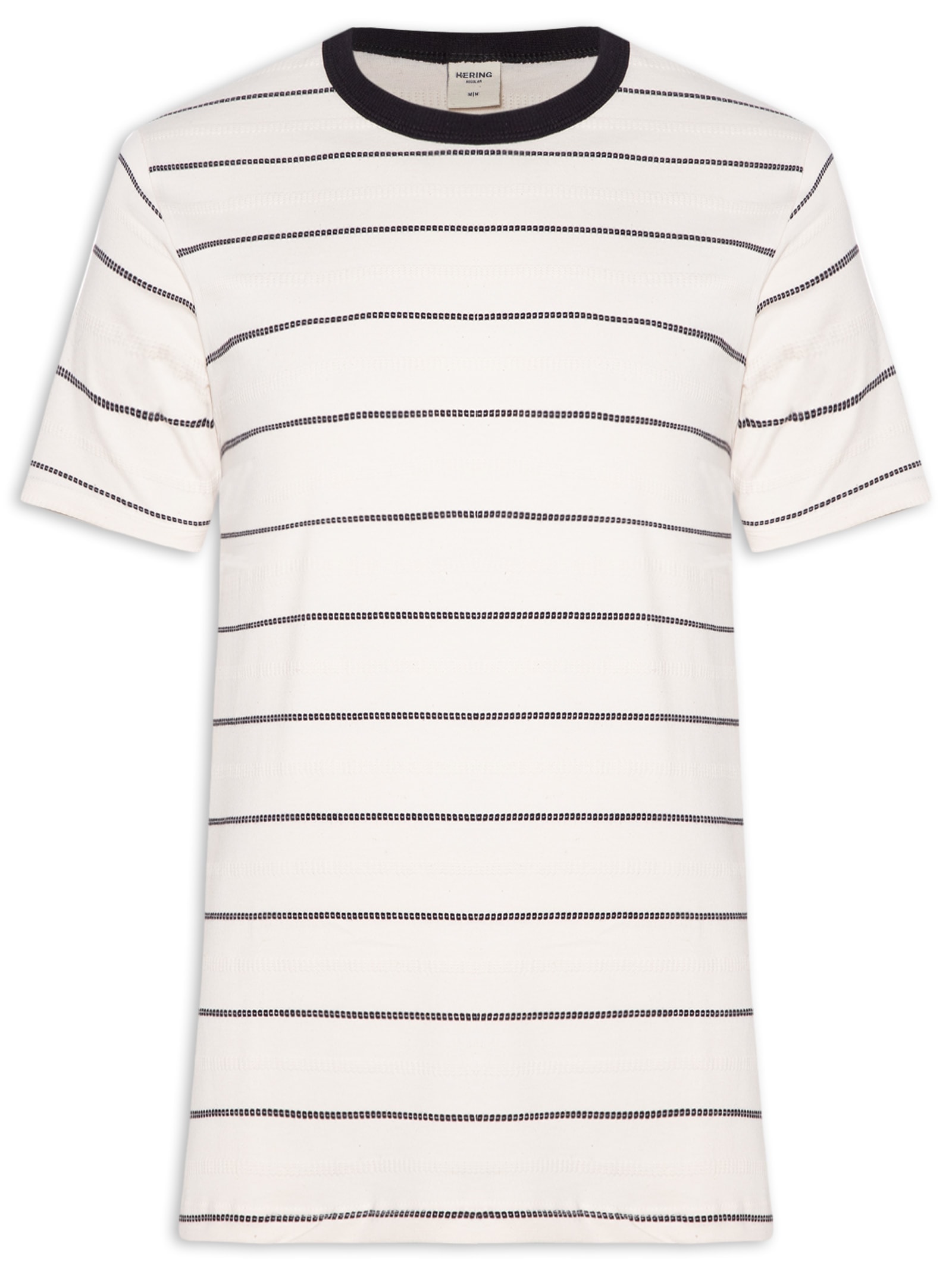 Camiseta Masculina Regular Fit Em Malha Branco Hering