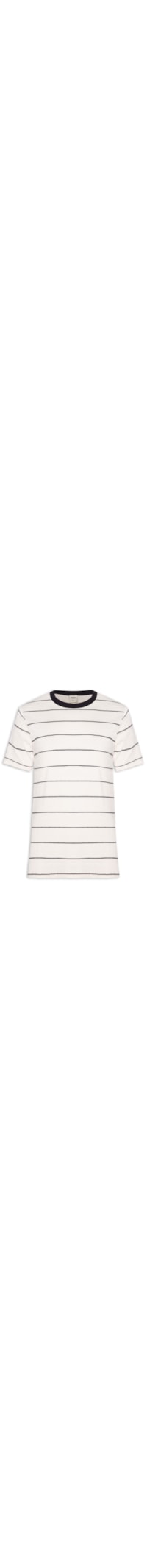 Camiseta Masculina Regular Fit Em Malha - Branco