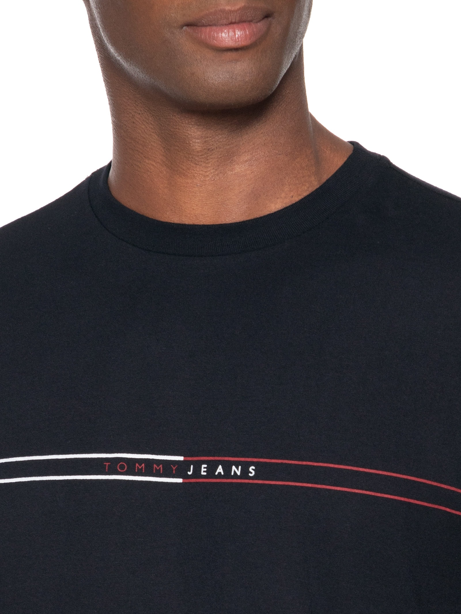 Camiseta Masculina Regular Fit Entry Graphic Preto Tommy Jeans