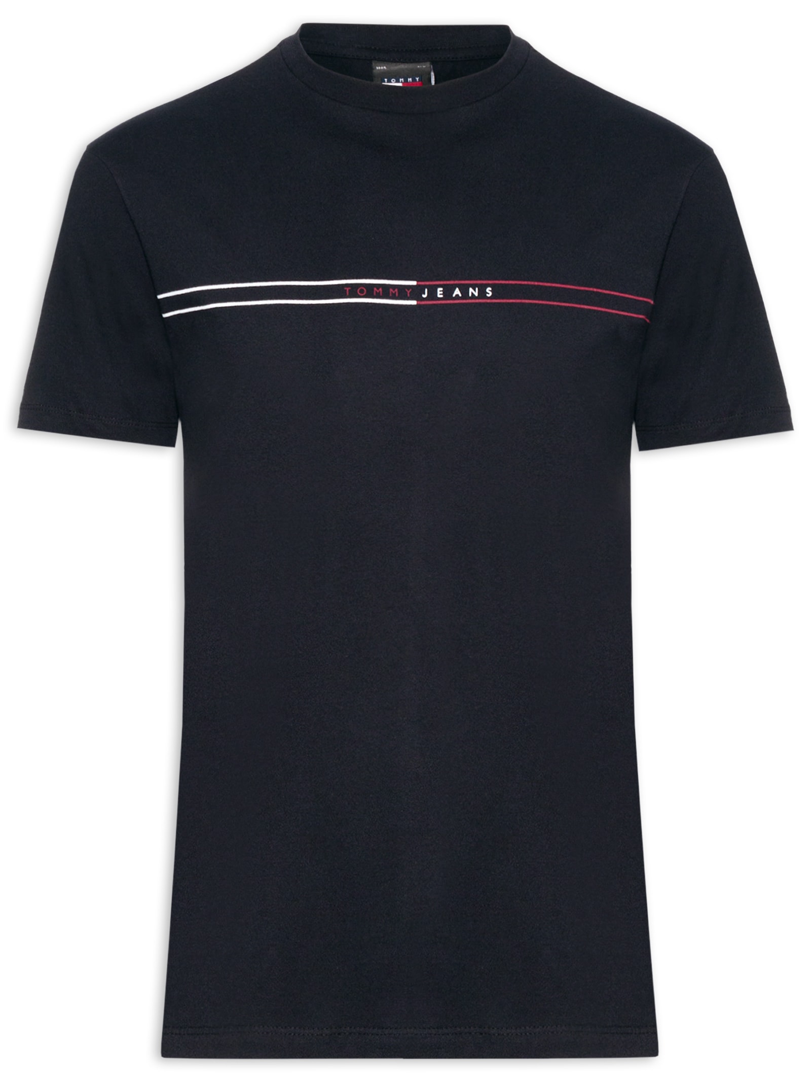 Camiseta Masculina Regular Fit Entry Graphic Preto Tommy Jeans