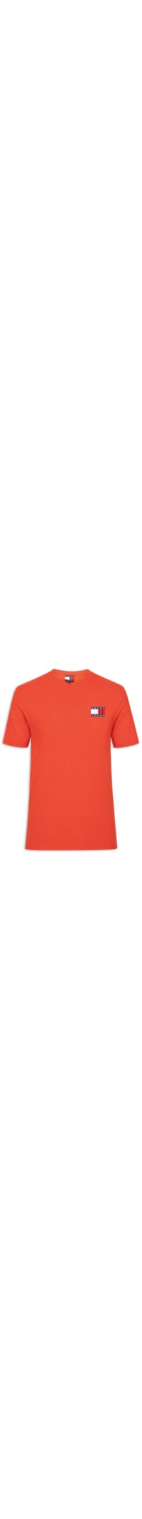 Camiseta Masculina Regular Fit Essential Flag - Laranja