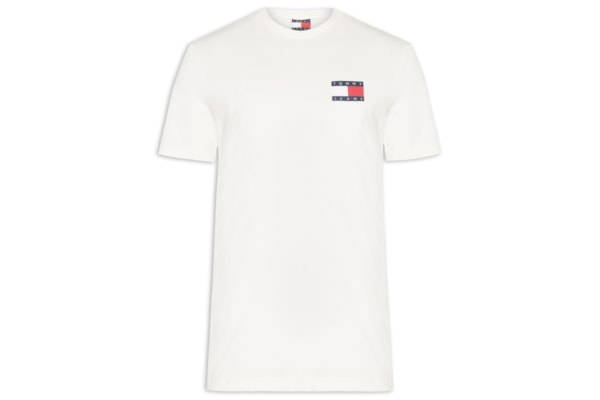 Camiseta Masculina Regular Fit Essential Flag – Branco