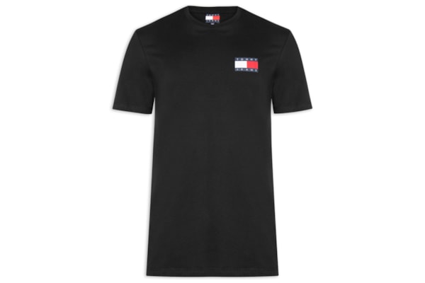 Camiseta Masculina Regular Fit Essential Flag – Preto
