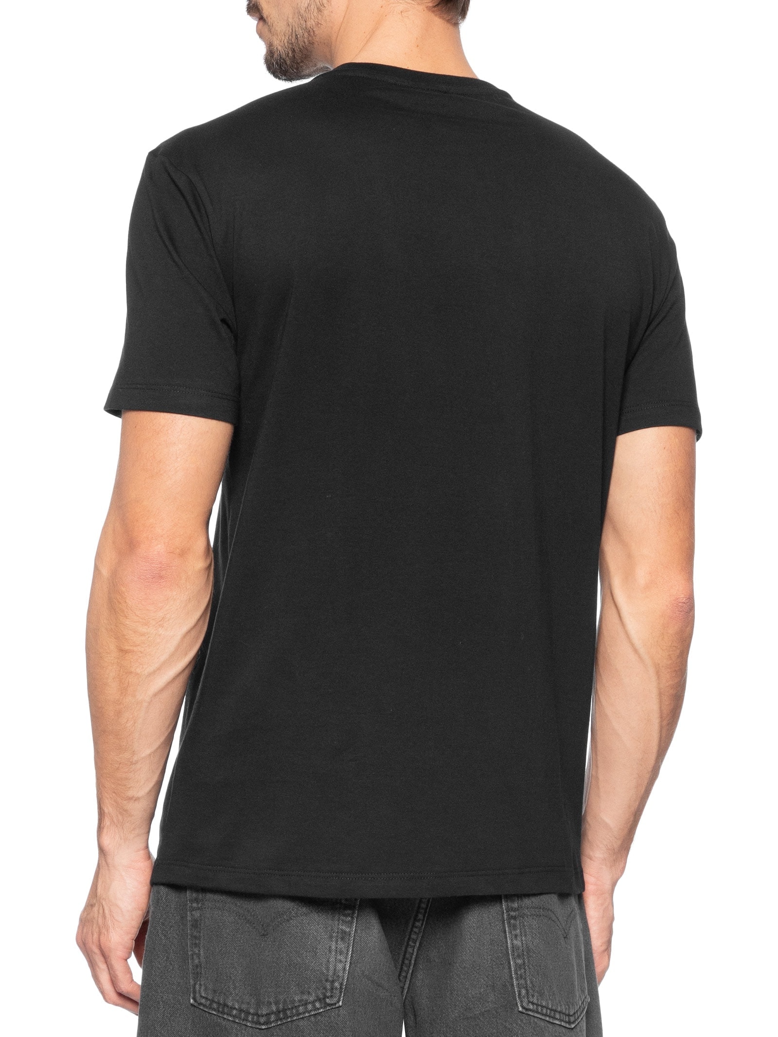 Camiseta Masculina Regular Fit Essential Flag – Preto Tommy Jeans