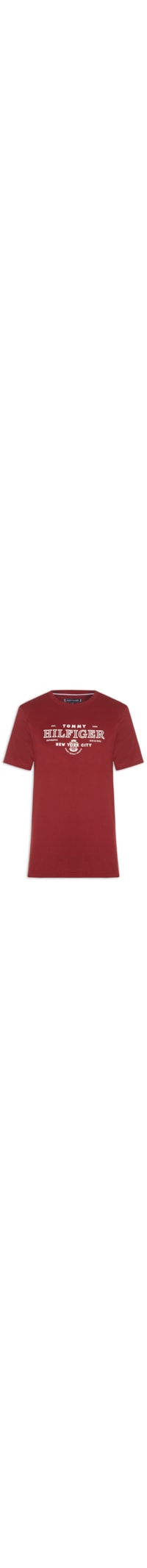 Camiseta Masculina Regular Fit Estampa Heritage - Vermelho