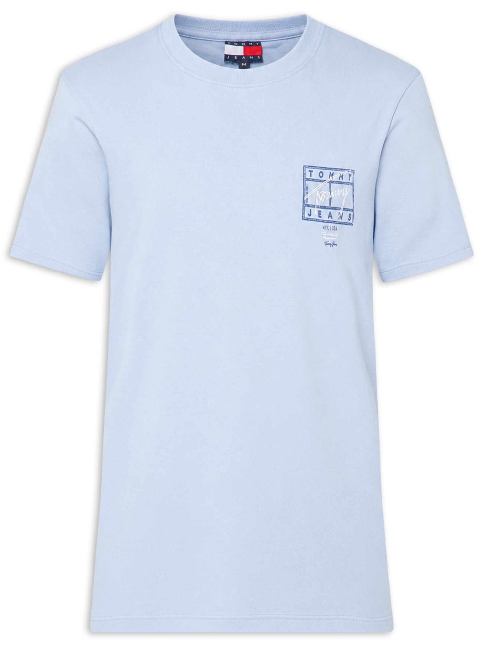Camiseta Masculina Regular Fit Estampa Sign Spray – Azul Tommy Jeans