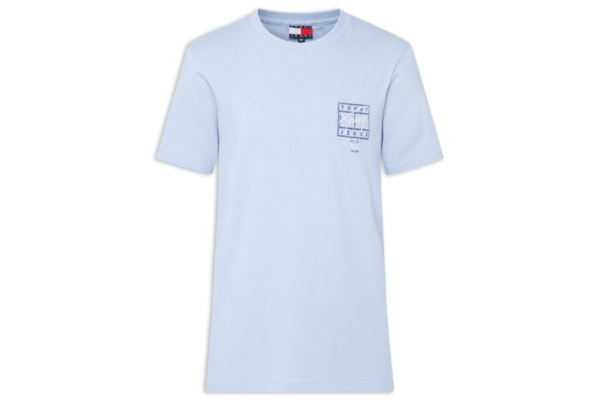 Camiseta Masculina Regular Fit Estampa Sign Spray – Azul