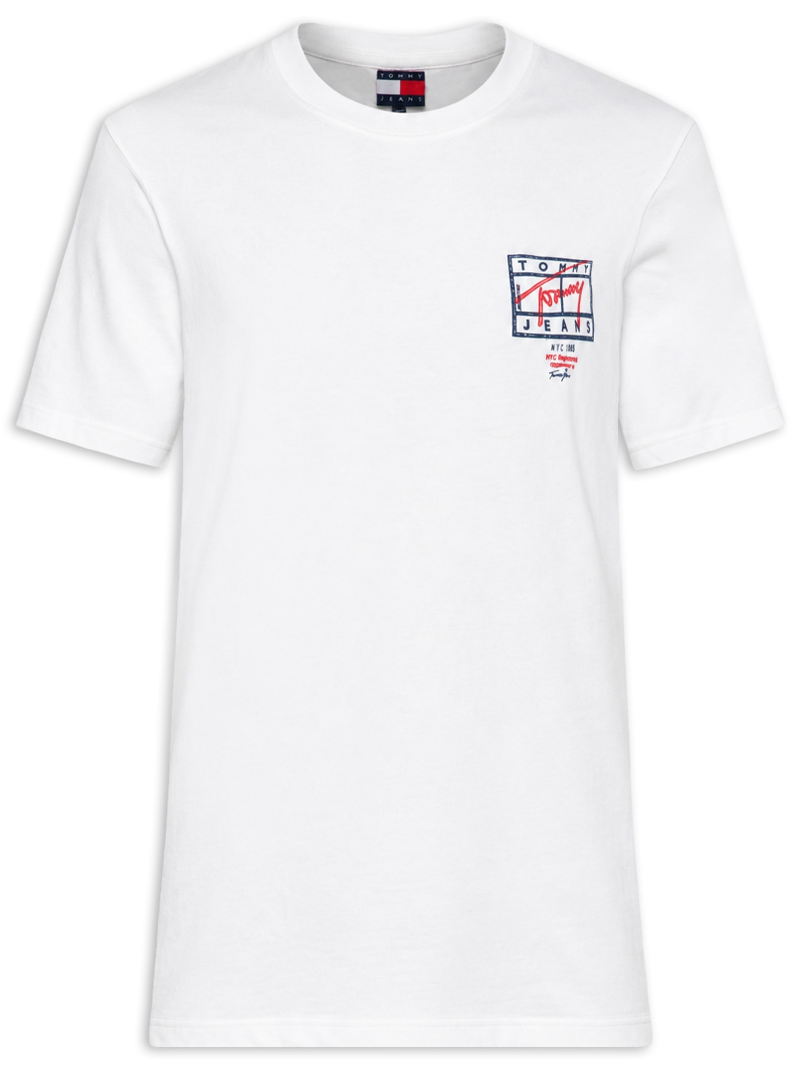 Camiseta Masculina Regular Fit Estampa Sign Spray – Branco Tommy Jeans