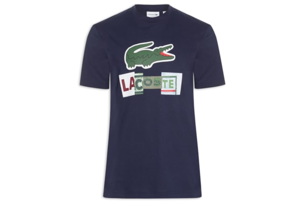 Camiseta Masculina Regular Fit Estampada - Azul