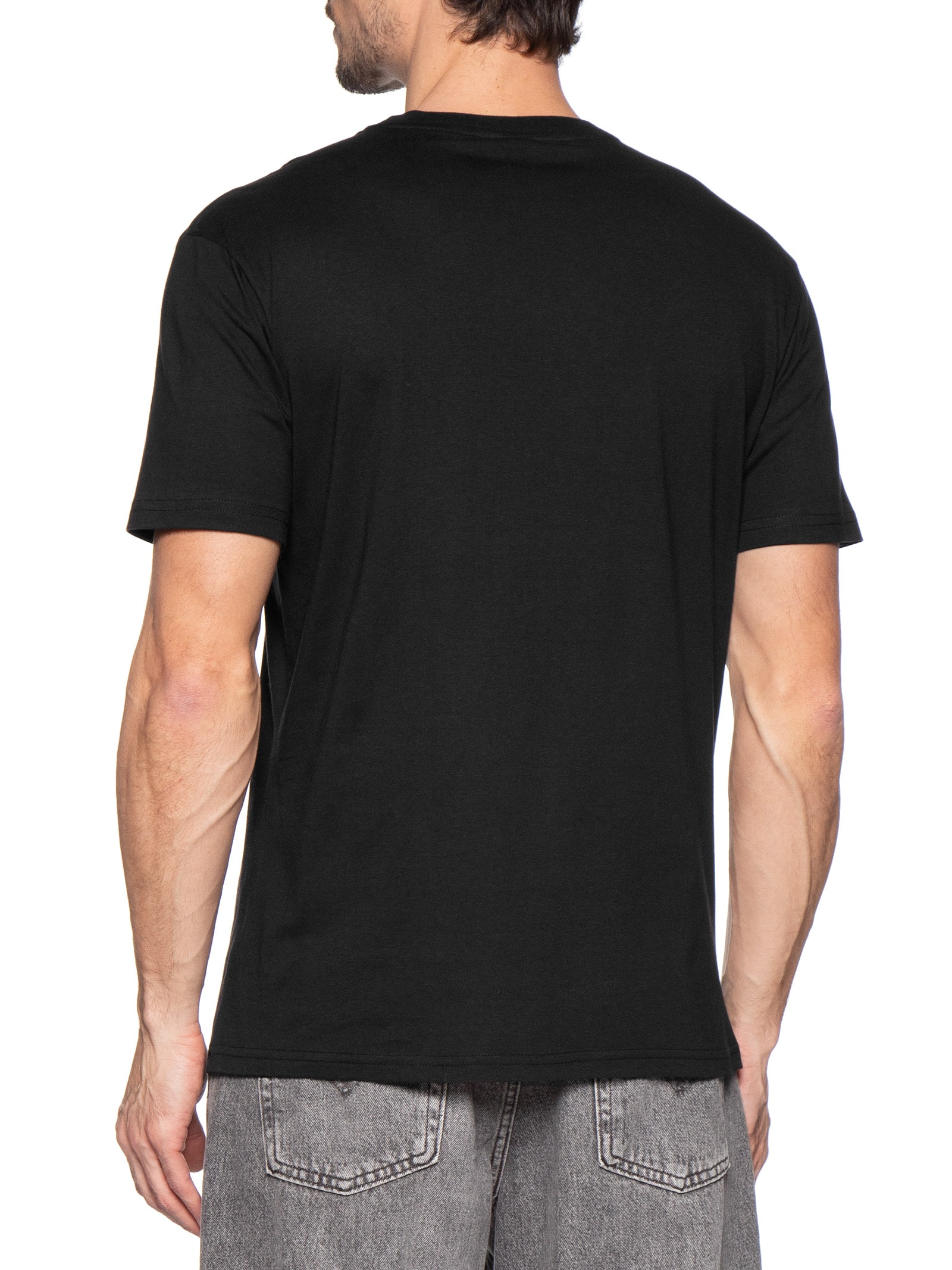 Camiseta Masculina Regular Fit Estampada Bills Font Preto Tommy Jeans