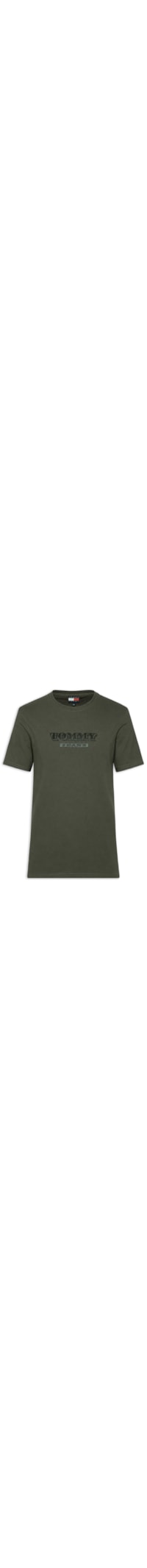 Camiseta Masculina Regular Fit Estampada Bills Font - Verde