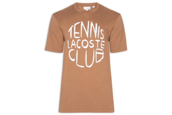 Camiseta Masculina Regular Fit Estampada - Marrom