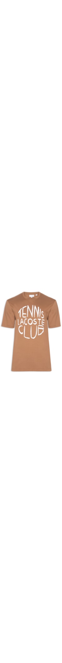Camiseta Masculina Regular Fit Estampada - Marrom