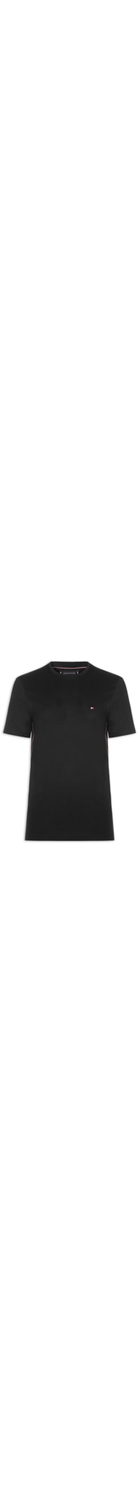 Camiseta Masculina Regular Fit Global Stripe - Preto