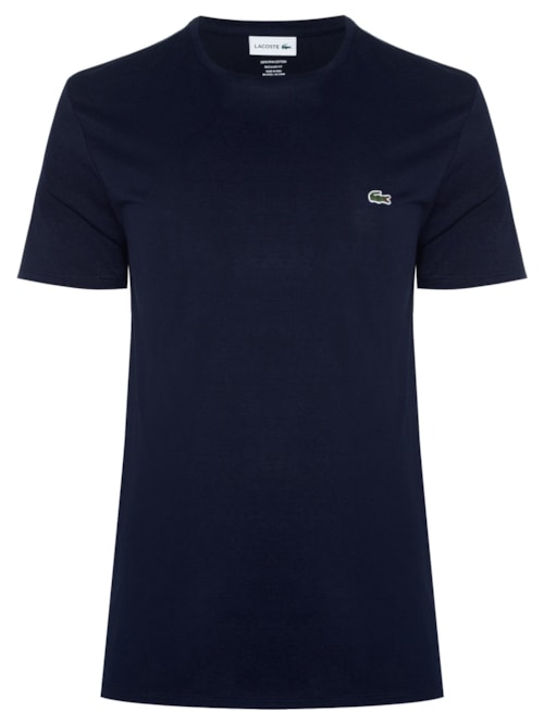 Camiseta Masculina Regular Fit Gola Redonda Em Algodão Pima – Azul