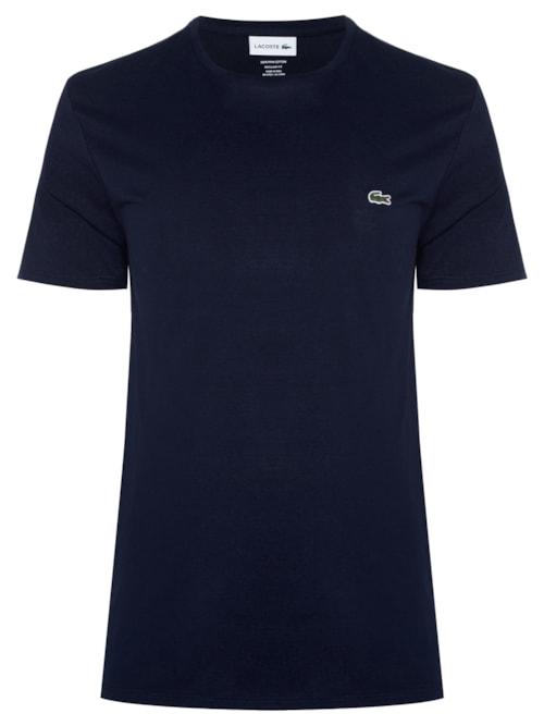 Camiseta Masculina Regular Fit Gola Redonda Em Algodão Pima – Azul
