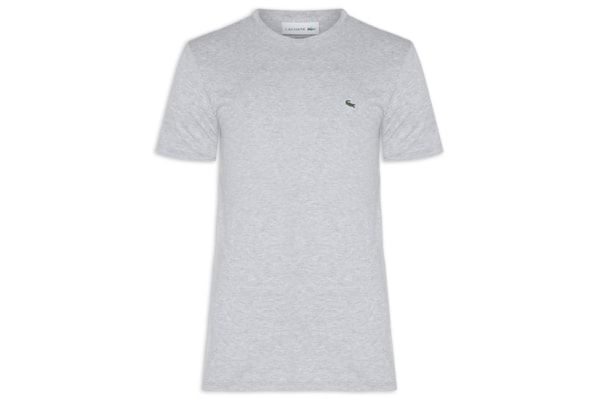 Camiseta Masculina Regular Fit Gola Redonda Em Algodão Pima - Cinza