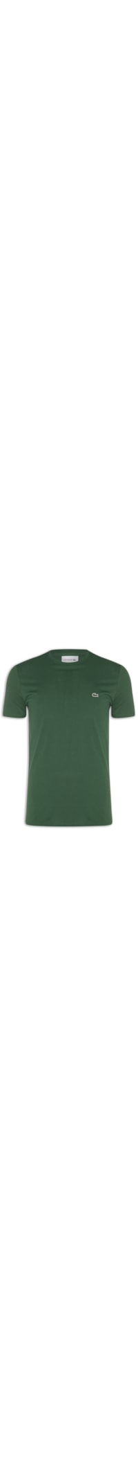 Camiseta Masculina Regular Fit Gola Redonda Em Algodão Pima - Verde