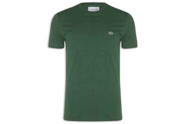 Camiseta Masculina Regular Fit Gola Redonda Em Algodão Pima - Verde