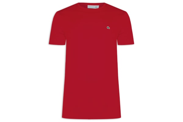 Camiseta Masculina Regular Fit Gola Redonda Em Algodão Pima - Vermelho