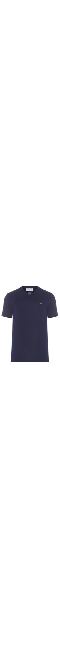 Camiseta Masculina Regular Fit Gola V Em Algodão Pima - Azul