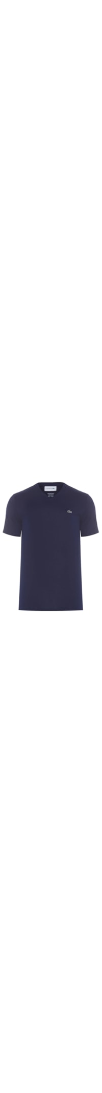 Camiseta Masculina Regular Fit Gola V Em Algodão Pima - Azul