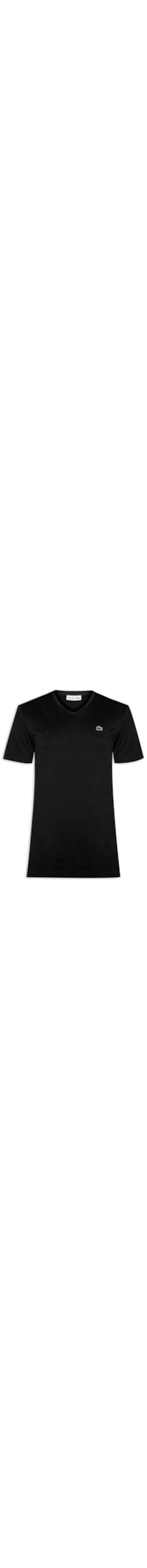 Camiseta Masculina Regular Fit Gola V Em Algodão Pima - Preto