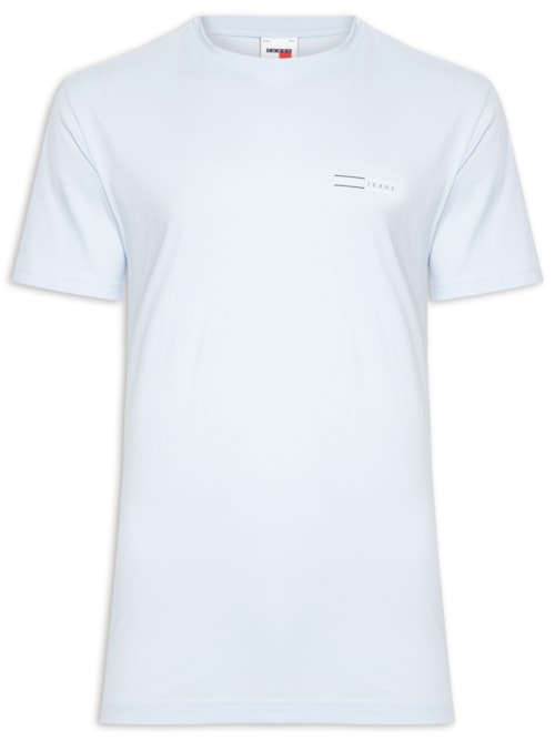 Camiseta Masculina Regular Fit Graphic Slub – Azul