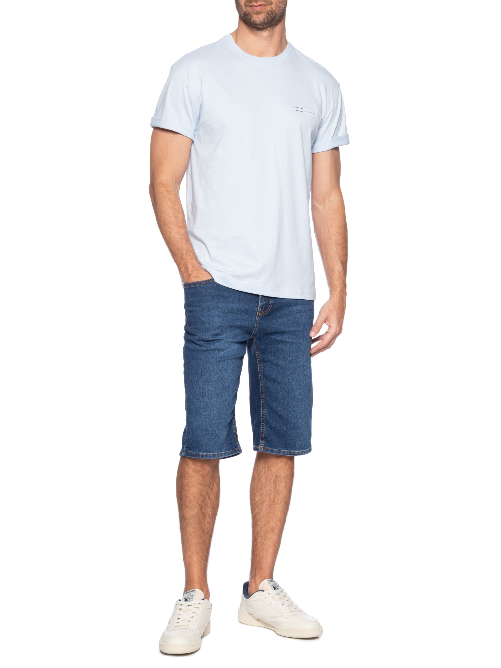 Camiseta Masculina Regular Fit Graphic Slub Azul Tommy Jeans