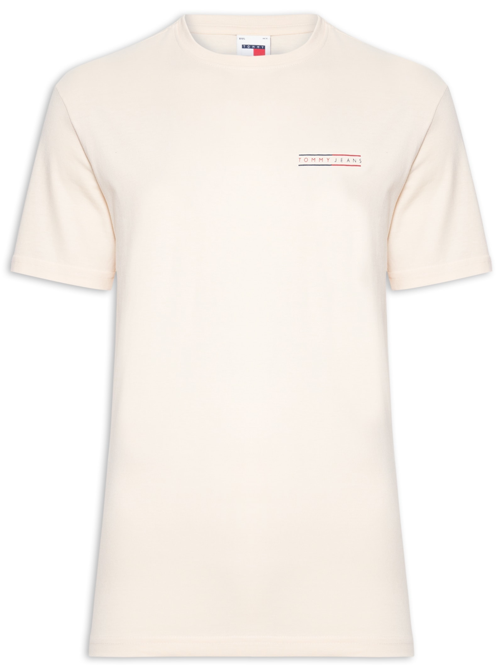 Camiseta Masculina Regular Fit Graphic Slub Bege Tommy Jeans