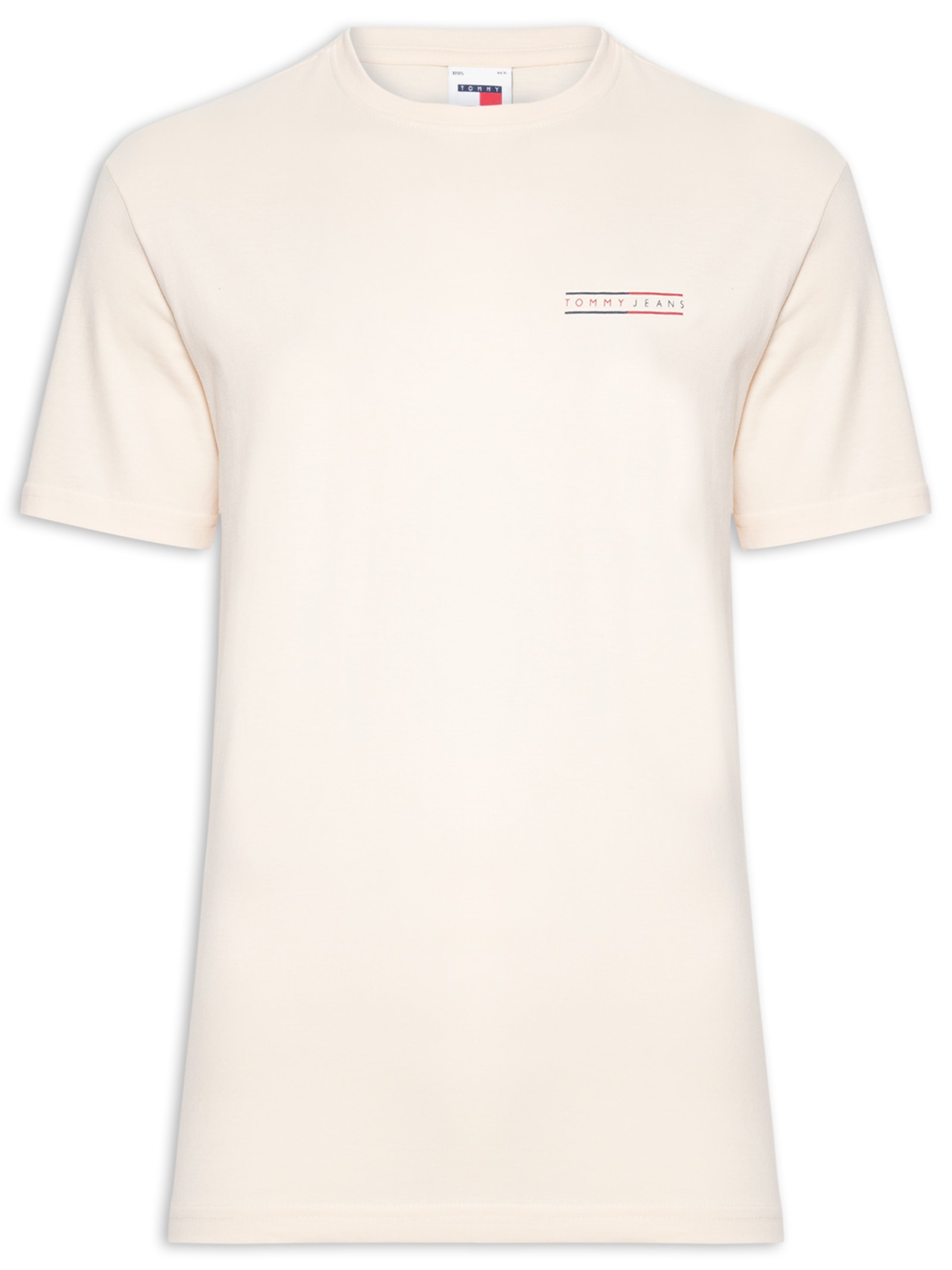 Camiseta Masculina Regular Fit Graphic Slub Bege Tommy Jeans