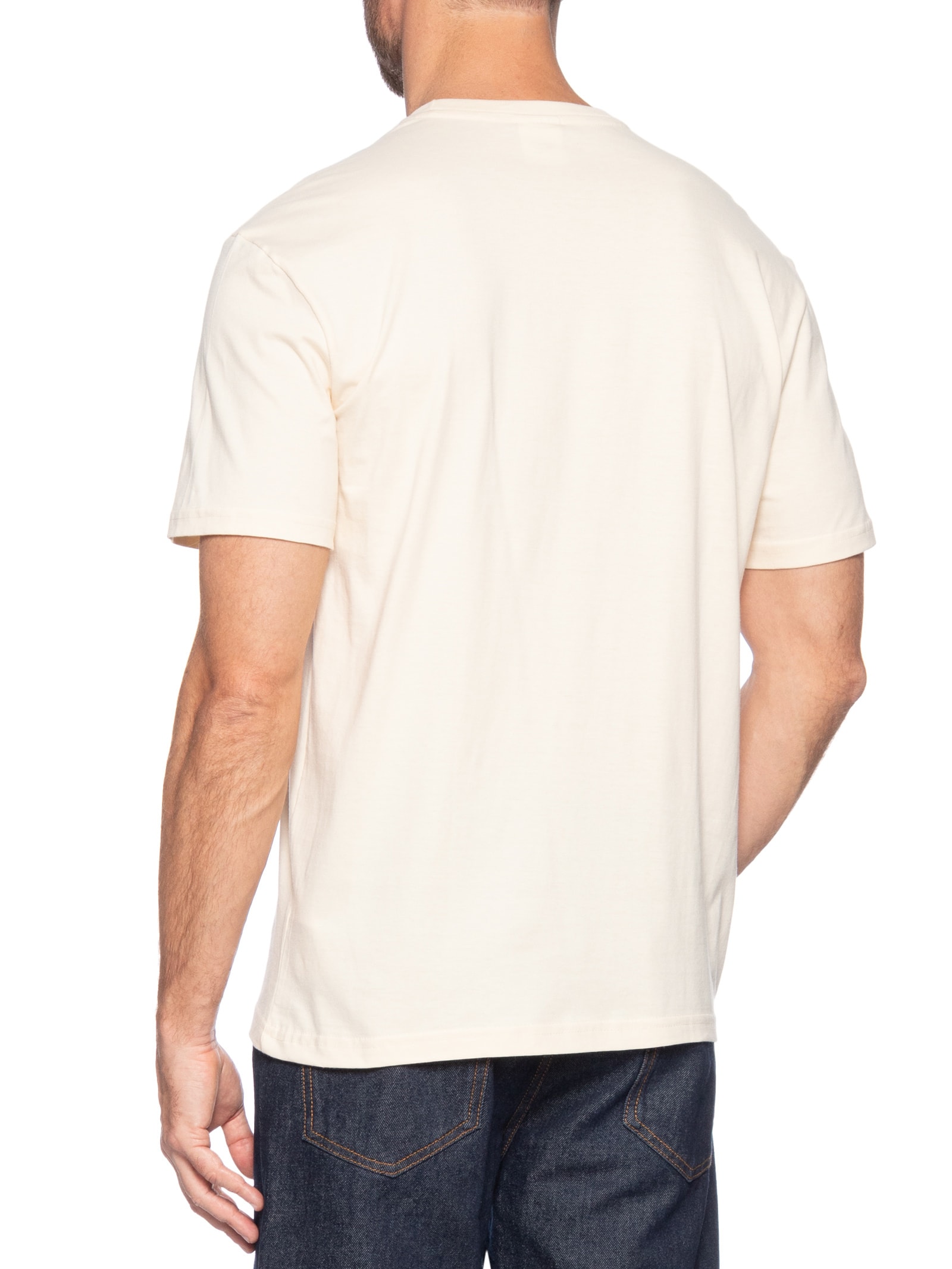 Camiseta Masculina Regular Fit Graphic Slub Bege Tommy Jeans