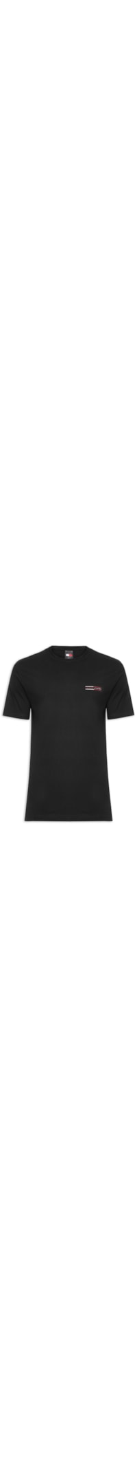 Camiseta Masculina Regular Fit Graphic Slub - Preto