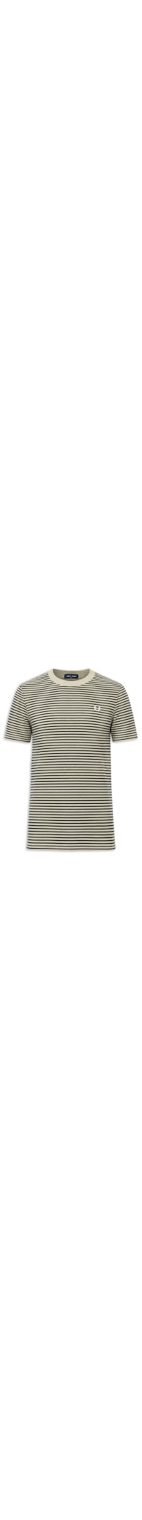 Camiseta Masculina Regular Fit Heavy Cotton Listras Finas - Verde