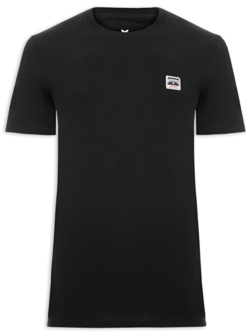 Camiseta Masculina Regular Fit Heritage – Preto