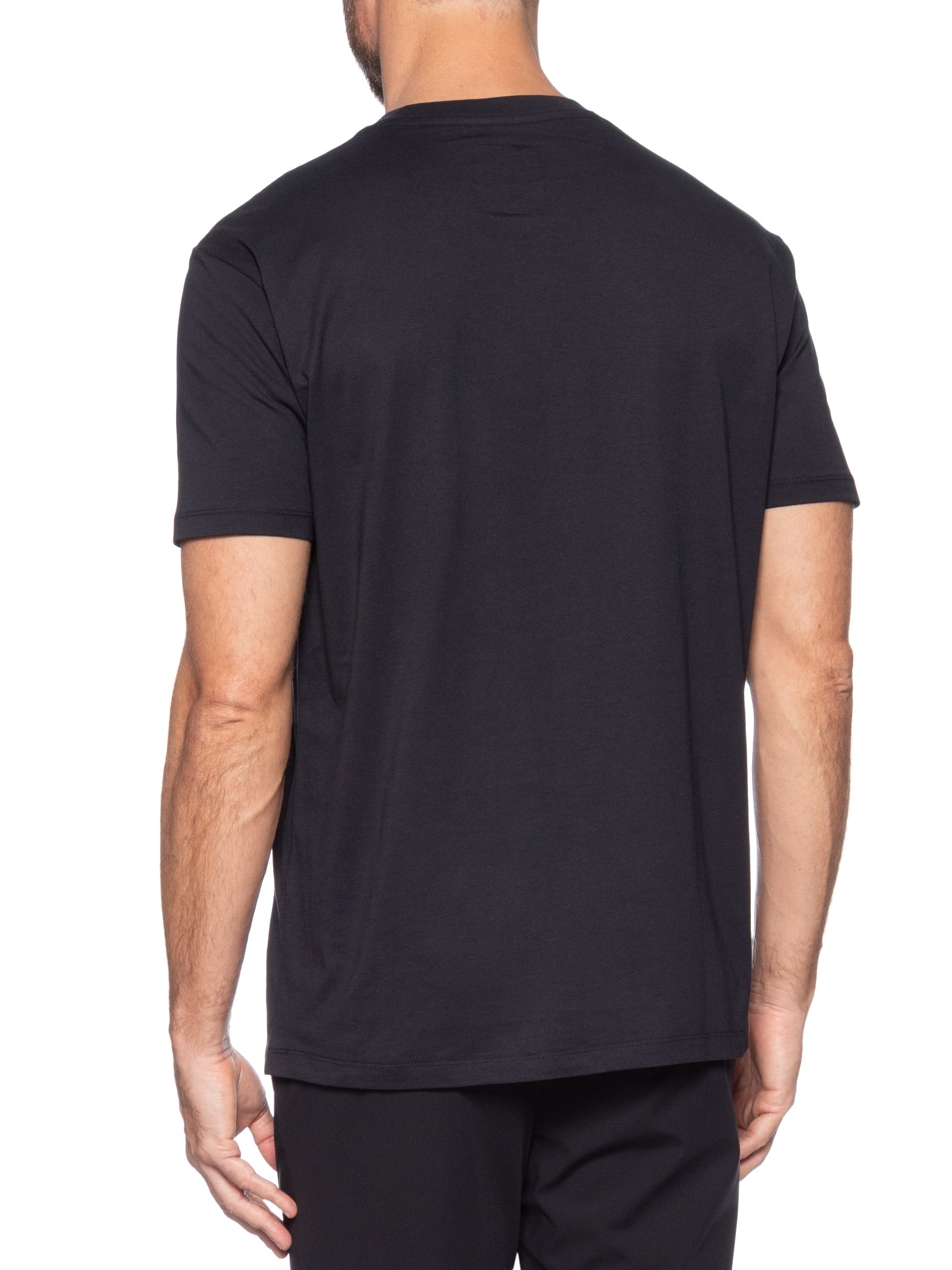 Camiseta Masculina Regular Fit Icon A|X Bordado Azul Armani Exchange
