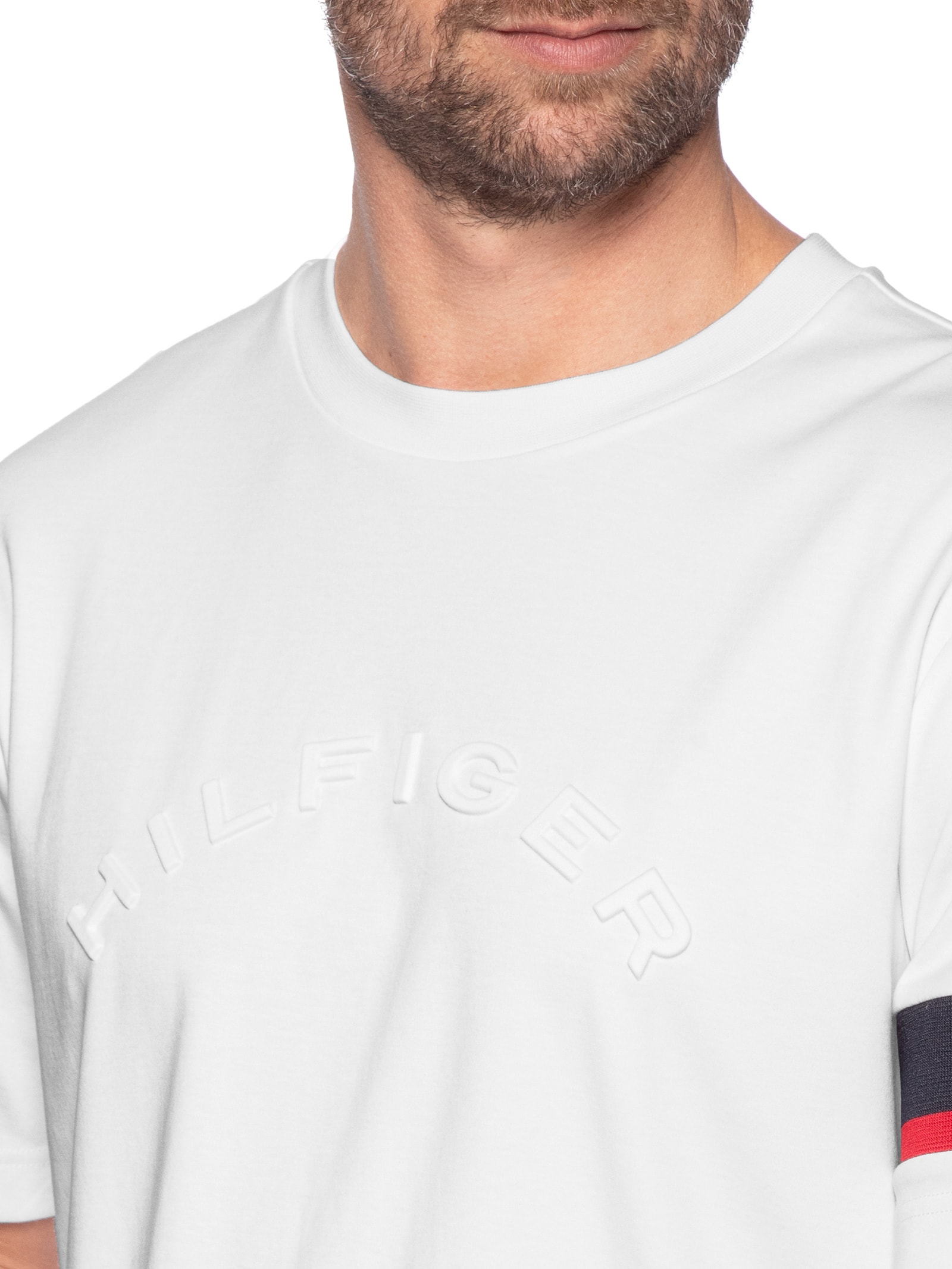 Camiseta Masculina Regular Fit Insert Branco Tommy Hilfiger