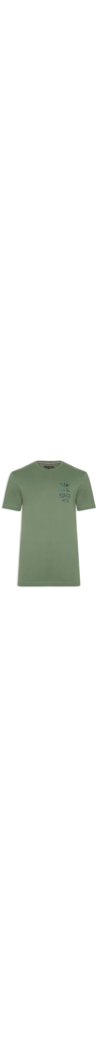 Camiseta Masculina Regular Fit Inverse Climate Graphic - Verde