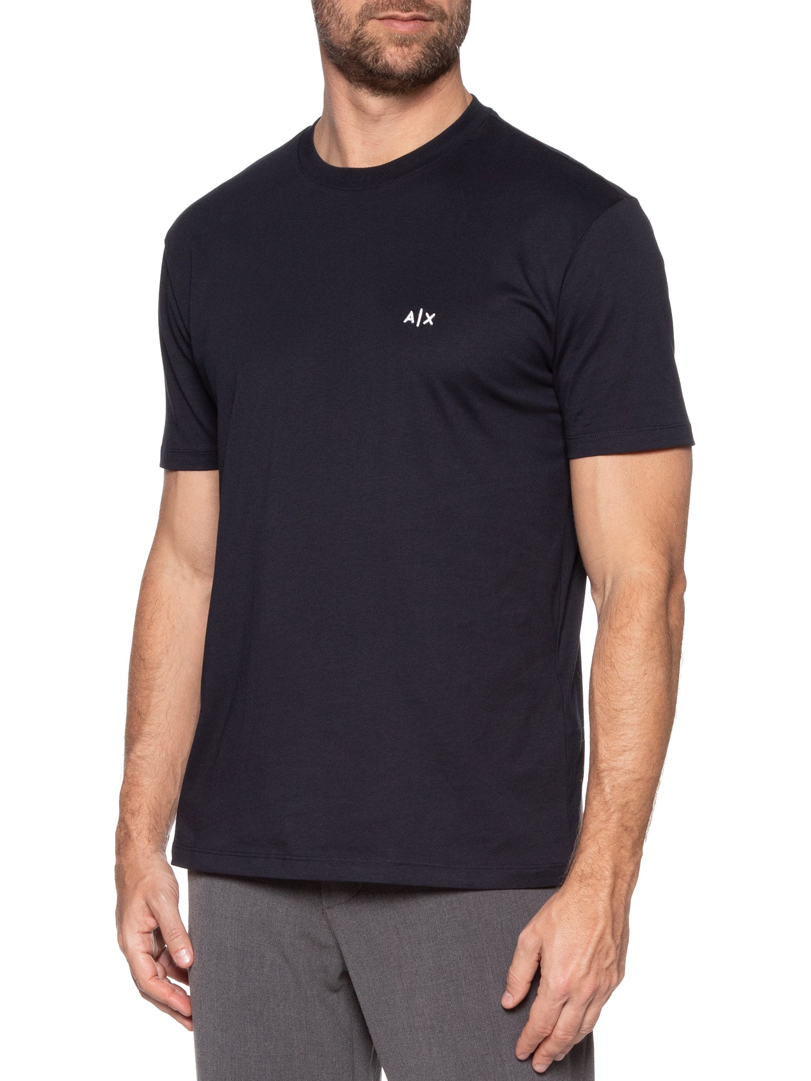 minimam様 Armani Exchange - Camiseta Masculina Regular Fit Logo A|X Pequeno