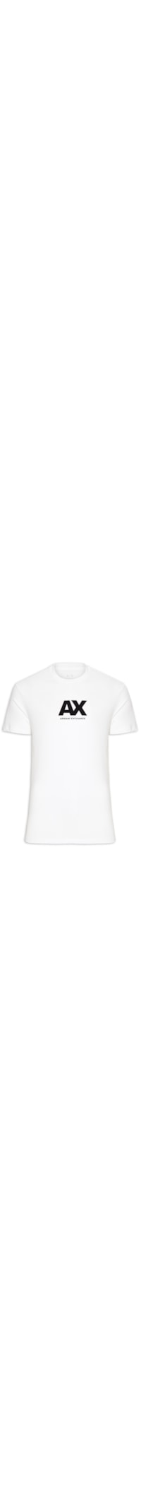 Camiseta Masculina Regular Fit Logo Ax - Branco