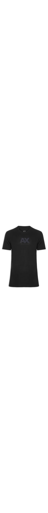 Camiseta Masculina Regular Fit Logo Ax - Preto