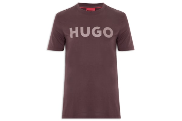 Camiseta Masculina Regular Fit Logo Printed Dulivi - Marrom